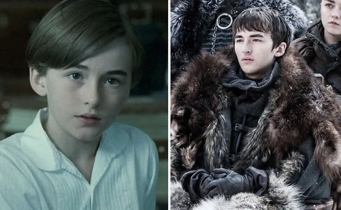 Isaac Hempstead Wright As Tom Hill (In 2011's The Awakening) And As Bran Stark (In GoT)