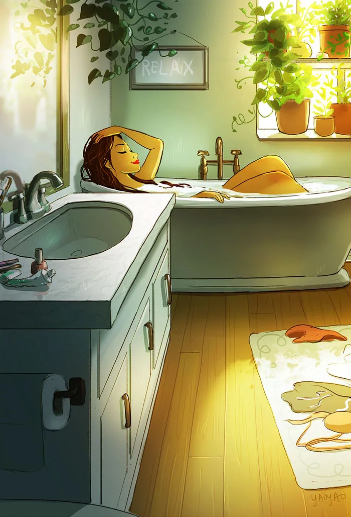 Tirarte todo el tiempo que quieras en el baño