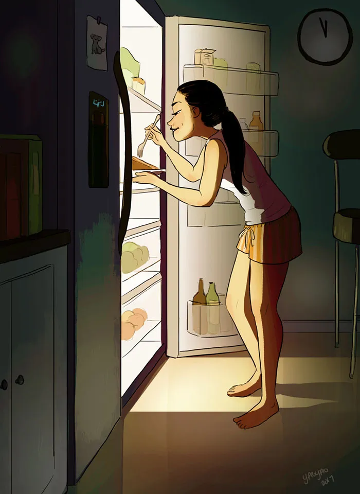 Snacking Whenever You Feel Like It Without Anyone Judging You