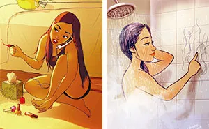 Illustrator Perfectly Captures The Happiness Of Living Alone In 37 Illustrations