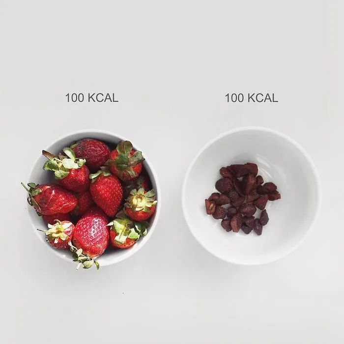100 Calories Of Strawberries Vs. 100 Calories Of Strawberries