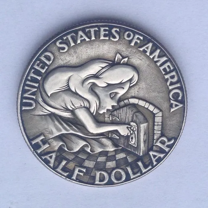 This Russian Artist Carves Old Coins To Give Them New Lives