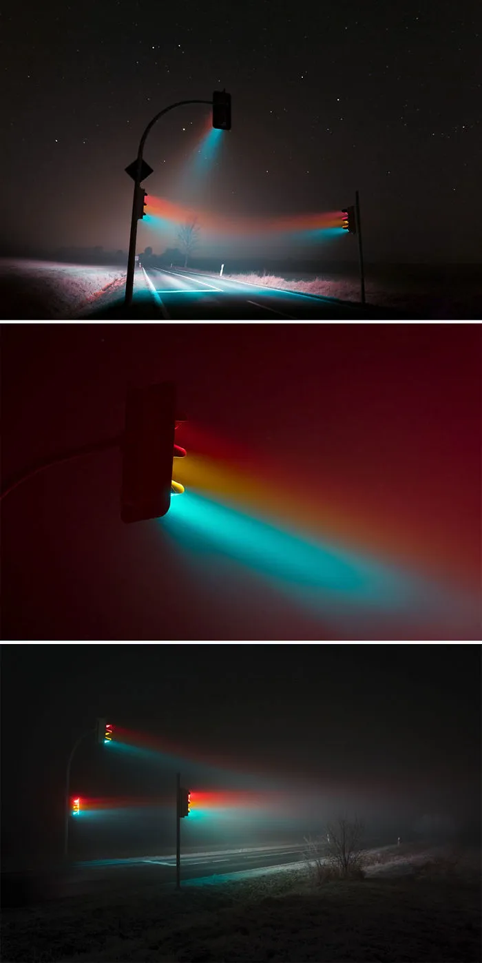 Traffic Light Long Exposure