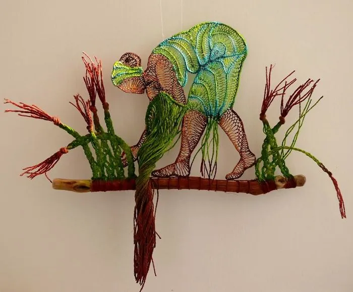 Hungarian Artist Delicately Attaches Mystical Lace Art To Pieces Of Found Wood, And The Result Is Gorgeous
