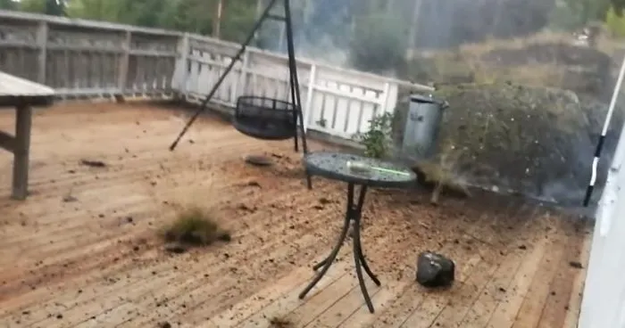 Man Tries To Capture A Lightning Storm Outside On Camera, Records The Scariest Moment Of His Life