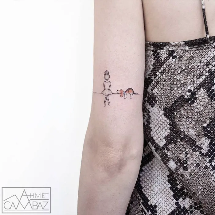 30 Simple Yet Striking Tattoos By Former Turkish Cartoonist That You'll Want On Your Skin