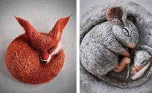 I’m A Self-Taught Artist Who Needle Felts Charming Animals