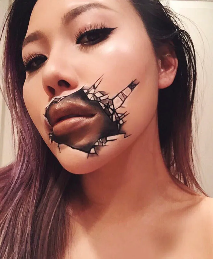Woman Gives Up Teaching To Create Optical Illusions With Makeup, And It's Messing With Our Minds
