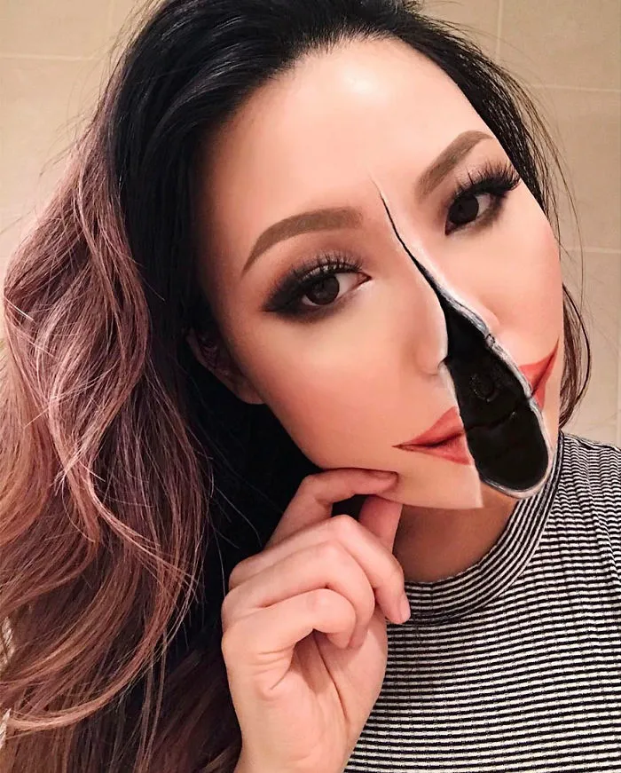 Woman Gives Up Teaching To Create Optical Illusions With Makeup, And It's Messing With Our Minds