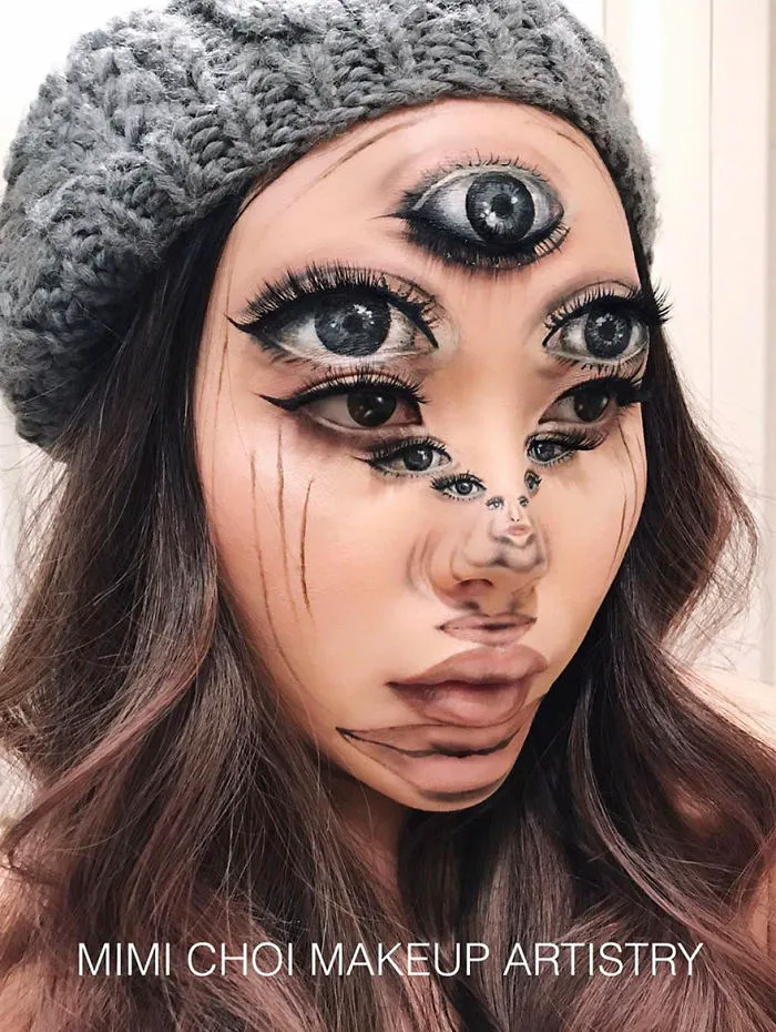 Woman Gives Up Teaching To Create Optical Illusions With Makeup, And It's Messing With Our Minds