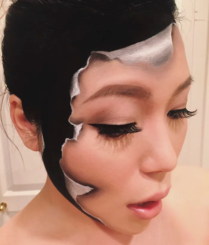 Woman Gives Up Teaching To Create Optical Illusions With Makeup, And It's Messing With Our Minds
