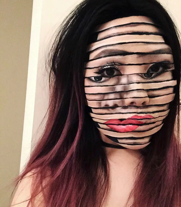 Woman Gives Up Teaching To Create Optical Illusions With Makeup, And It's Messing With Our Minds
