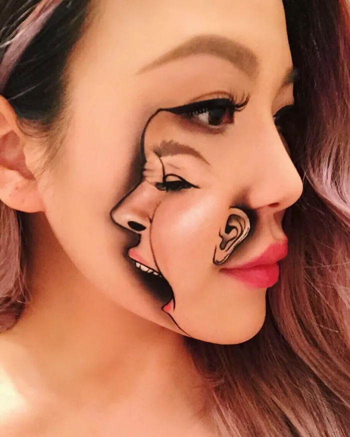 Woman Gives Up Teaching To Create Optical Illusions With Makeup, And It's Messing With Our Minds