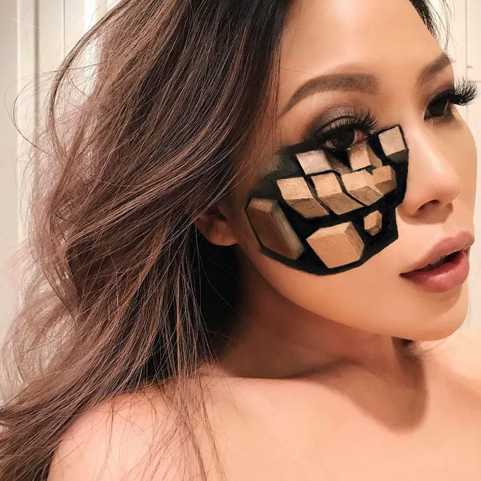 Woman Gives Up Teaching To Create Optical Illusions With Makeup, And It's Messing With Our Minds