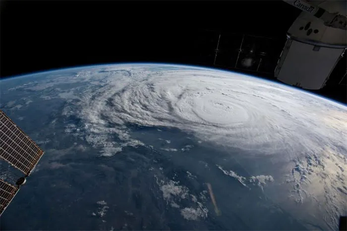 Hurricane Harvey Is Pictured Off The Coast Of Texas