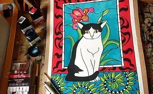 My Ever Growing Cat Art Collection