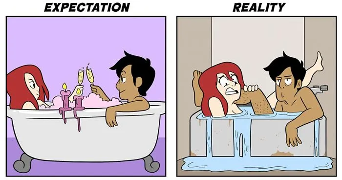 5 Funny Relationship Moments When Expectations Face Reality