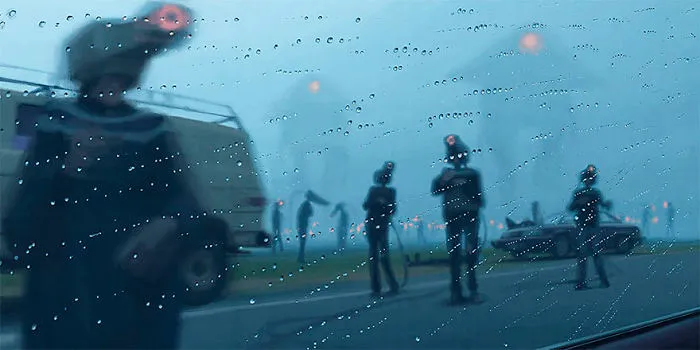 Girl And Her Robot Travel Through Wastelands In Alternate 90s USA In Chilling Illustrations