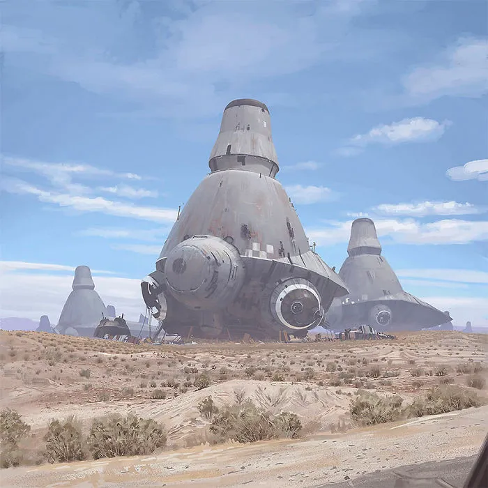 Girl And Her Robot Travel Through Wastelands In Alternate 90s USA In Chilling Illustrations