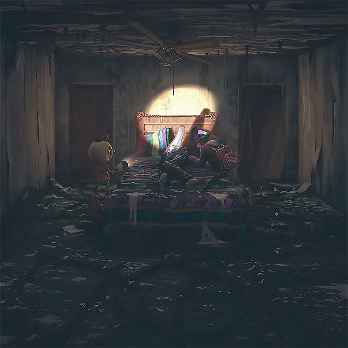 Girl And Her Robot Travel Through Wastelands In Alternate 90s USA In Chilling Illustrations