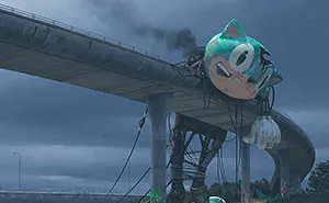Girl And Her Robot Travel Through Wastelands In Alternate 90s USA In Chilling Illustrations
