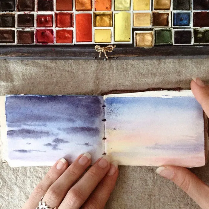 Russian Artist Reveals Her Mysterious Sketchbook To The World, And It's Full Of Visual Secrets