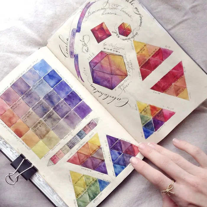 Esta artista rusa muestra su cuaderno de bocetos lleno de secretos visuales