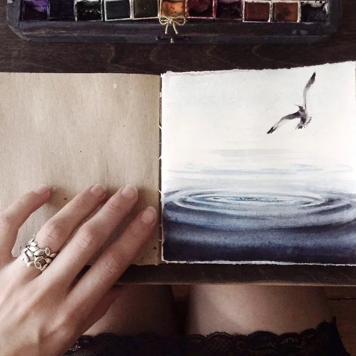 Esta artista rusa muestra su cuaderno de bocetos lleno de secretos visuales