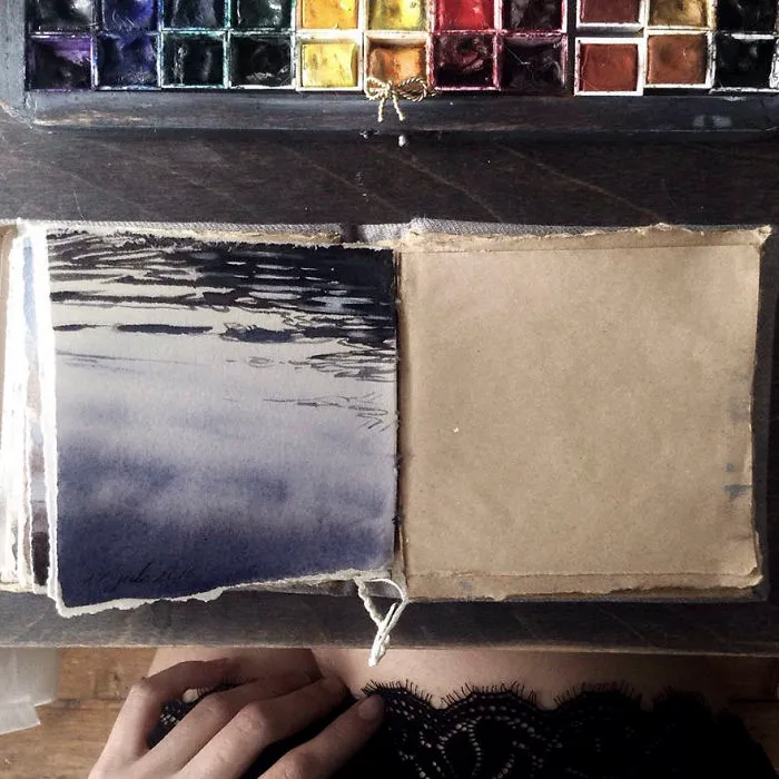 Russian Artist Reveals Her Mysterious Sketchbook To The World, And It's Full Of Visual Secrets