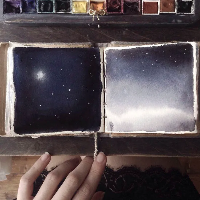 Esta artista rusa muestra su cuaderno de bocetos lleno de secretos visuales