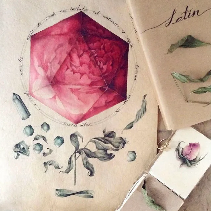 Esta artista rusa muestra su cuaderno de bocetos lleno de secretos visuales