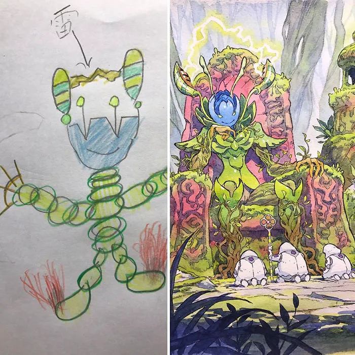 Dad Turns His Sons’ Doodles Into Anime Characters, And The Result Is Amazing (Part III)