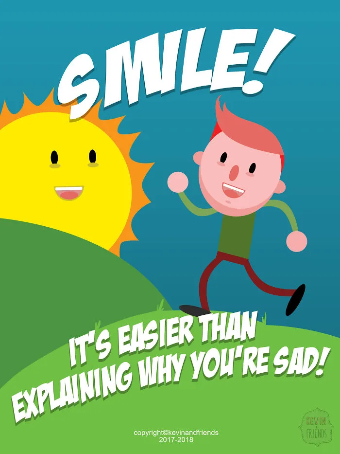 I Created Dark Comics About A Horrible Optimist Kevin (12 New Pics)