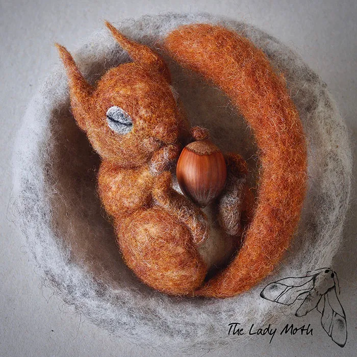 I’m A Self-Taught Artist Who Needle Felts Charming Animals