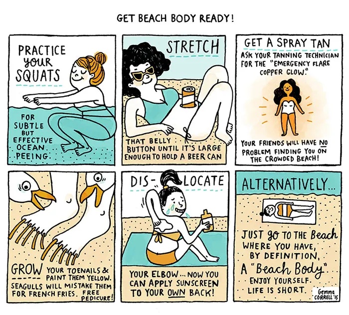 132 Funny Comics About Summer Problems That Almost Everyone Will Relate To