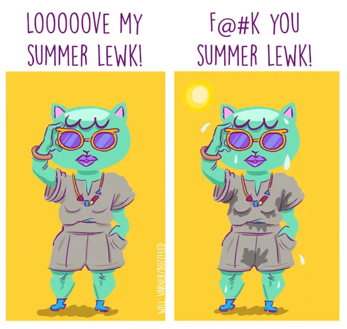 132 Funny Comics About Summer Problems That Almost Everyone Will Relate To