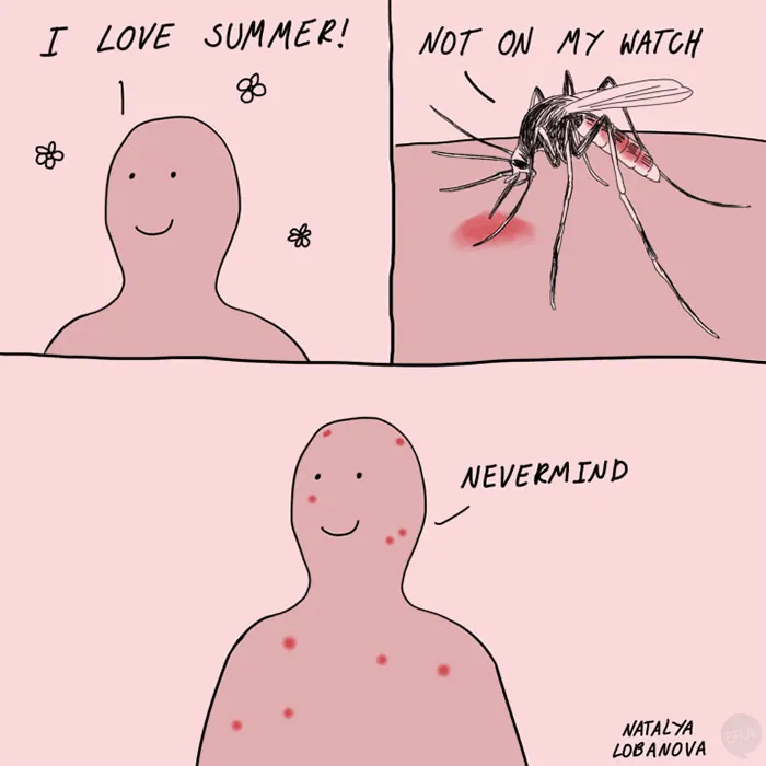 132 Funny Comics About Summer Problems That Almost Everyone Will Relate To