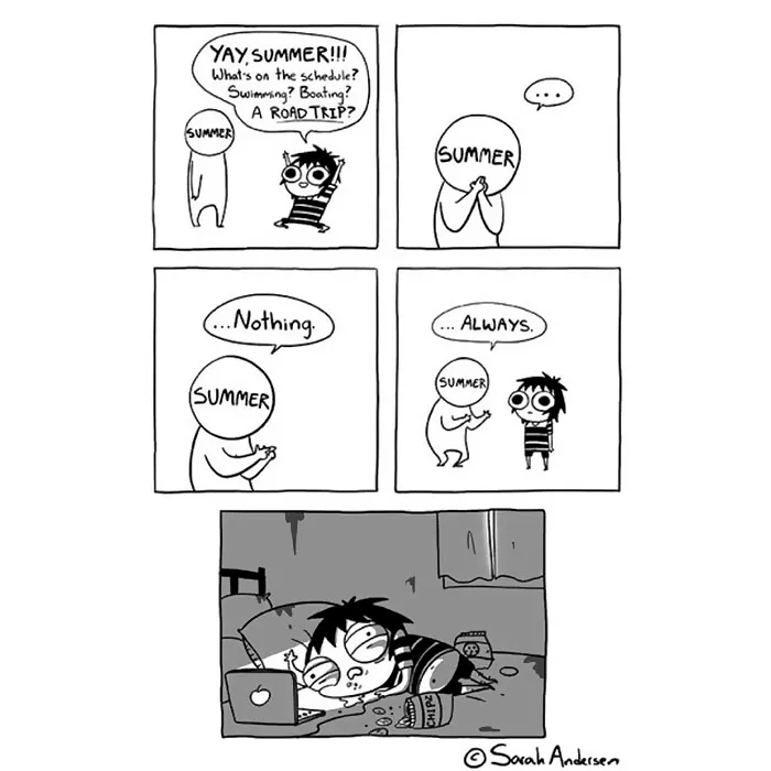 132 Funny Comics About Summer Problems That Almost Everyone Will Relate To