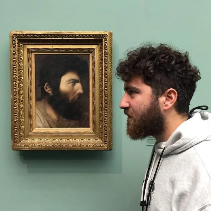 Found My Dopplegänger From Half A Century Ago In An Art Museum In Zurich