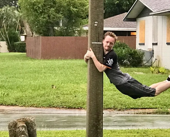 Hanging With My Cousin From Pa During Irma. We Sent This To His Mom
