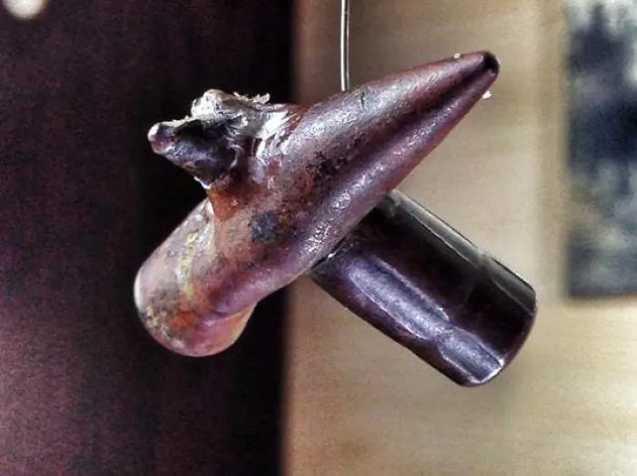 2 balas que chocaron entre sí en la batalla de Gallipoli