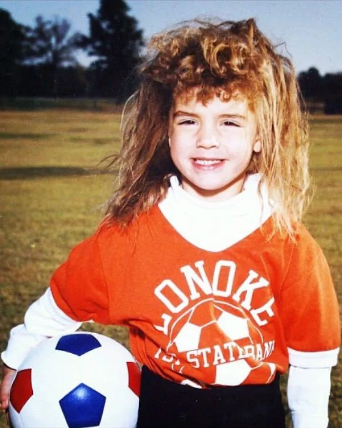 La mejor foto de fútbol de mi esposa en toda la historia