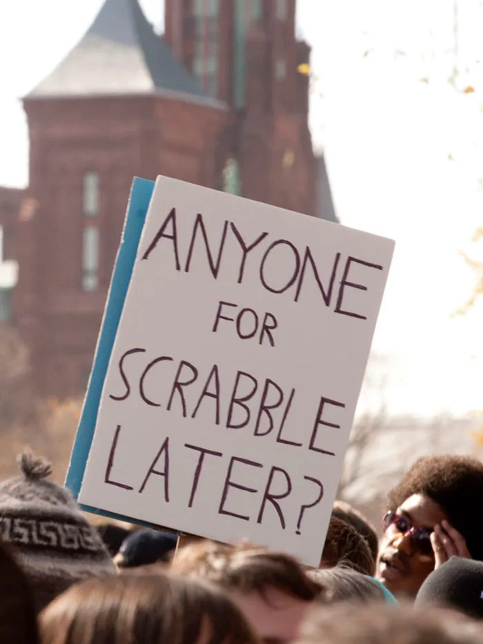 ¿Alguien quiere jugar luego al Scrabble?