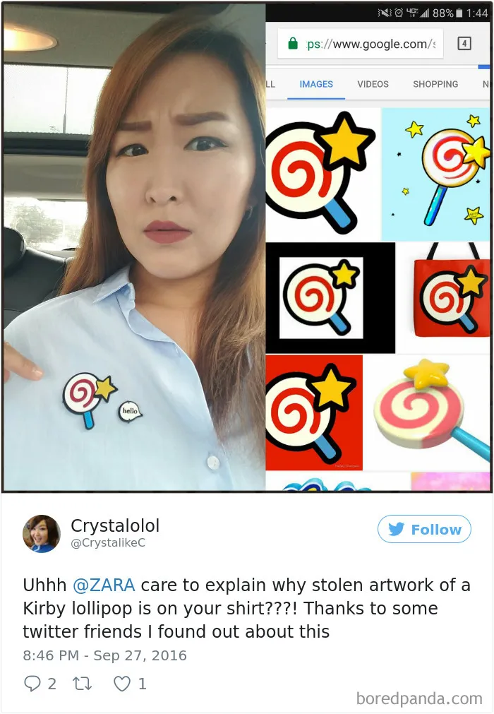 Zara Stealing Again