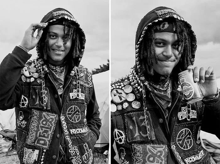 10 Retratos de Extraños Antes Y Después De Que Una Fotógrafa Los Besara