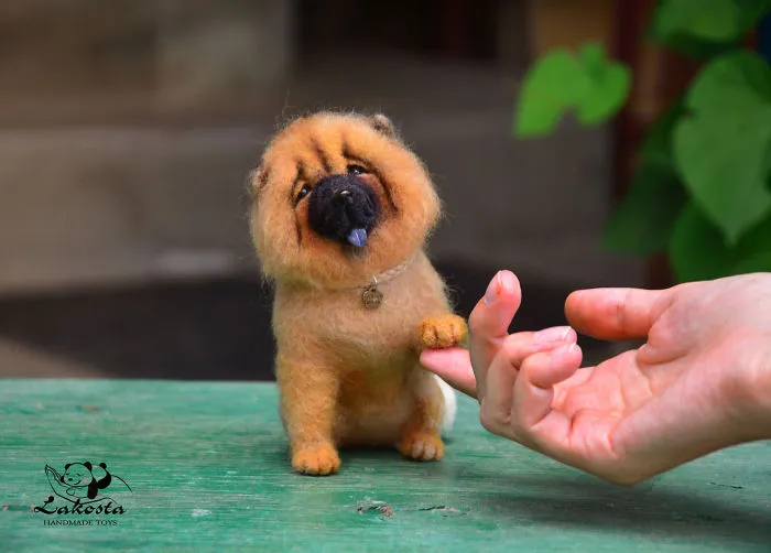 Russian Artist Makes Cute Woolen Animal Toys Completely By Hand