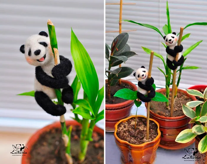 Russian Artist Makes Cute Woolen Animal Toys Completely By Hand