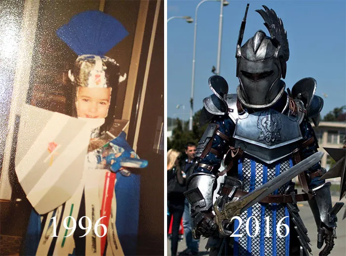 10+ Cosplayers muestran cómo han mejorado con los años y las diferencias son claras