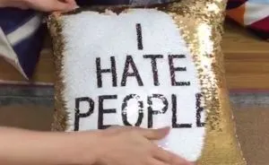 I Made This Cushion For Uninvited Guests