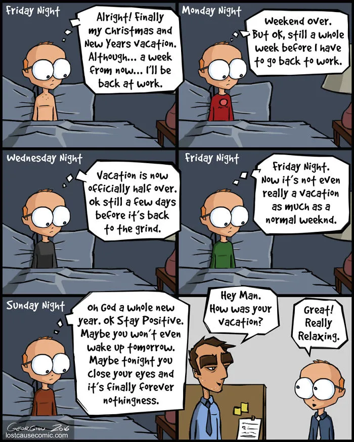 I Made This During A Vacation, As I Realized The Stress Of Vacations.